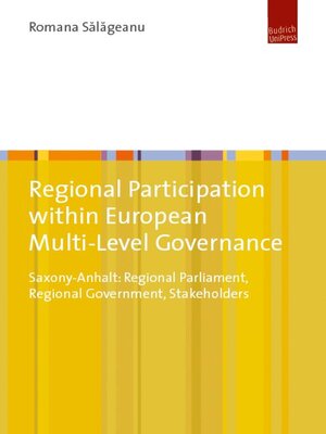 cover image of Regional Participation within European Multi-Level Governance